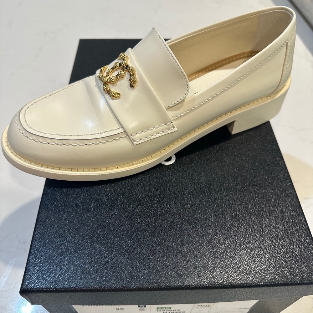 Chanel Leather Moccasins